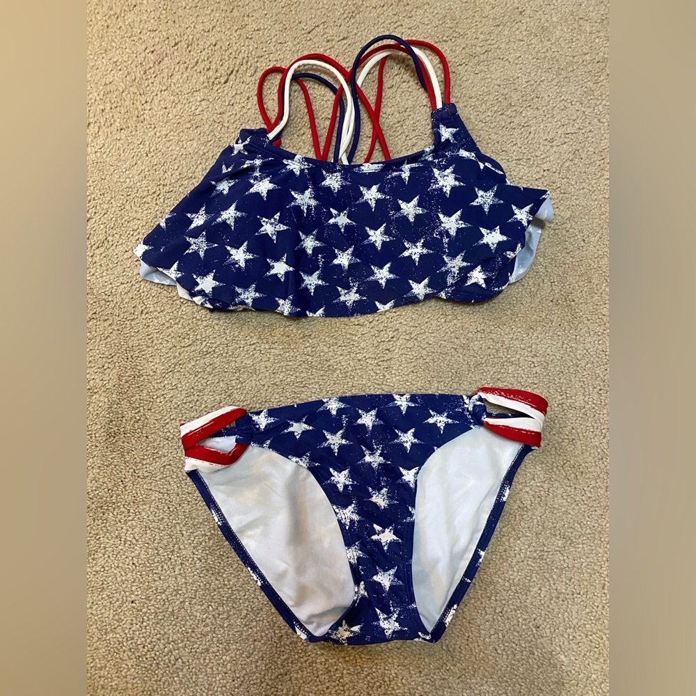 Xhilaration star and stripes 2 piece